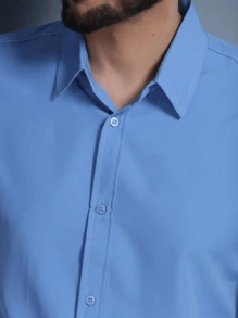 Men Shirts - Màu xanh nhạt - Xem 3