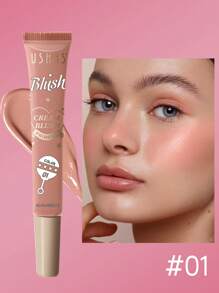 Ushas 4 Color Liquid Blush, Delicate And Smooth Texture, Long-Lasting Waterproof, Versatile And Brightening Lips, Eyes And Cheeks