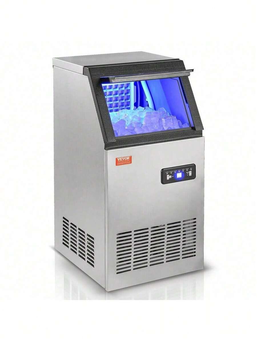VEVOR Commercial Ice Maker Undercounter Ice Cube Machine Freestanding
