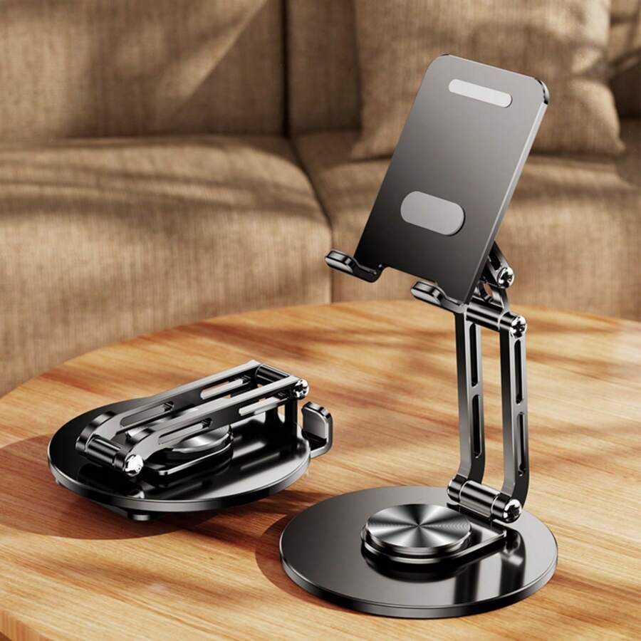 De 1PC dubbele opvouwbare telefoonhouder gemaakt van aluminiumlegering ...