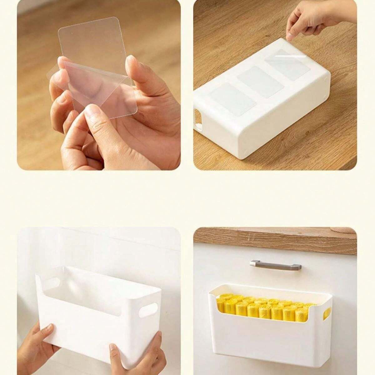 1PC Kitchen WallMounted Storage Box For Doors, NonPerforated