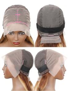 Tóc giả ren phía trước màu vàng mật ong bằng tóc thật 13x4 Tóc giả ren phía trước thẳng Tóc giả ren phía trước nhuộm ombre highlight Tóc giả ren phía trước bằng tóc thật Tóc giả không keo phía trước toàn bộ Tóc giả tóc thật đã nhổ sẵn P427 Màu 26 inch - S4/27 - Xem 6