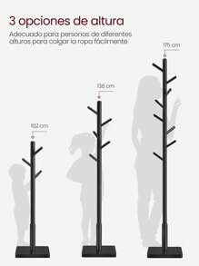 VASAGLE Coat Racks - Black - View 5