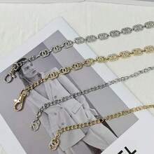 Elegant Women's Belt With Chain Sophisticated Accessory For All Occasions - Bạc - Xem 8