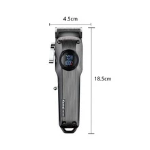 Kemei 科美新款 KM-1551 高品质专业高速可调式电动理发器 - 銀色 - 查看 4