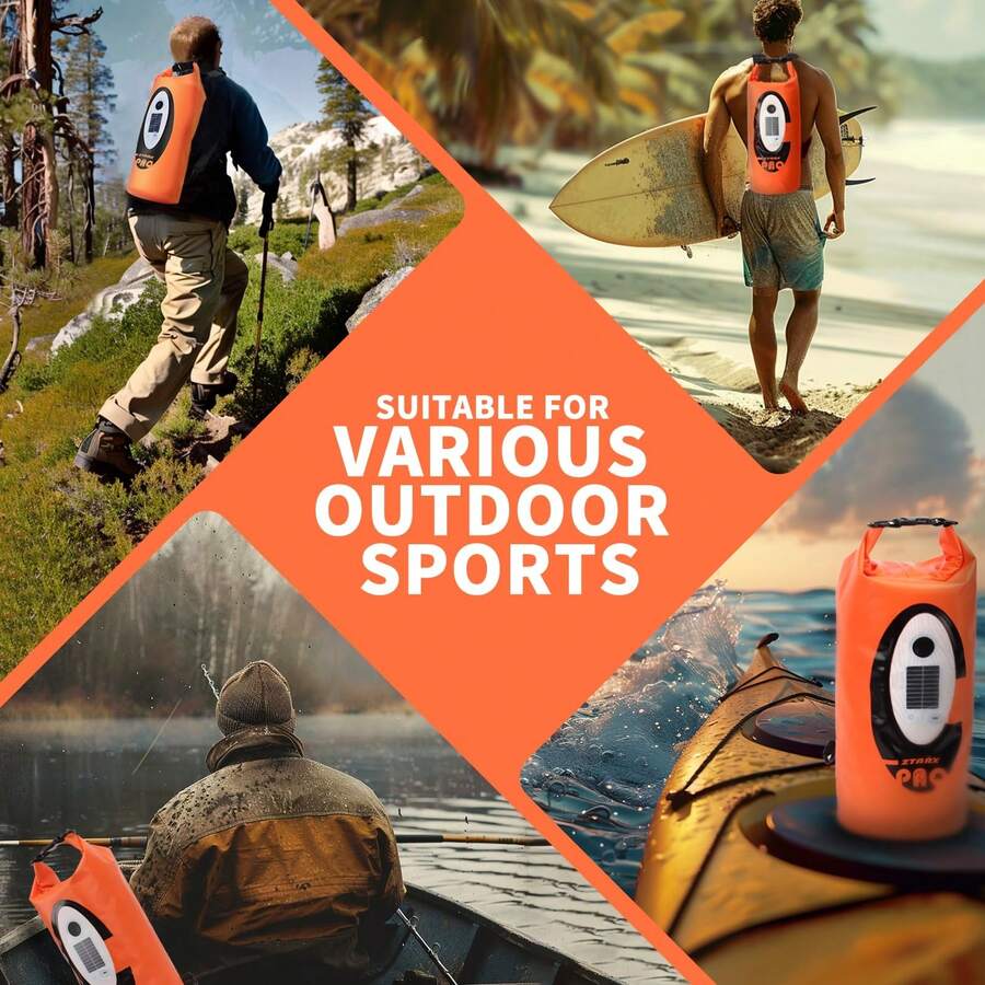 ATTACK SHARK Solar Powered MultiFunctional Waterproof Backpack, BT