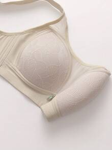 Áo ngực ren hoa Bandeau không gọng 4 hàng móc cài phía trước cho nữ - Nhiều màu - Xem 10