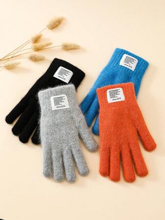 1 paire de gants d'hiver pour femmes, chauds et coupe-vent, gants tactiles pour la conduite, le cyclisme et l'extérieur en automne et au printemps