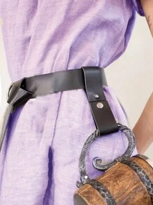 1pc Renaissance Princess Cosplay Costume Accessory Belt Skirt Hike Medieval Chaser Mug Hanger - A - View 1