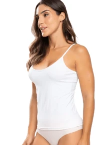 Kit 3 Women's T-Shirt Second Skin Comfort Thin Strap Casual T-Shirt Without Brand Tank Top