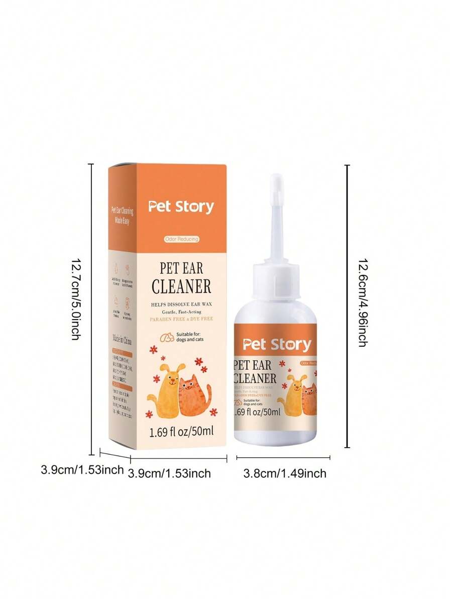 Pet Ear Cleaning Solution, Relief Ear Itching, Clean Ear Debris And