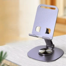 Giá đỡ điện thoại/máy tính bảng bằng kim loại có thể gập lại, giá đỡ bằng hợp kim nhôm để phát trực tiếp, gắn trên bàn - Nhiều màu - Xem 13