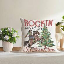 Bộ 4 vỏ gối vải nhung mềm họa tiết ngựa và sọc hoạt hình sơn dầu Giáng sinh, thích hợp cho gia đình, phòng, phòng ngủ, sân vườn, phòng khách, xe hơi, trang trí ghế sofa - Thời trang, thoải mái và thân thiện với da (Không bao gồm ruột gối). Cải thiện chất lượng giấc ngủ, mang lại cảm giác an toàn, thúc đẩy thư giãn về mặt thể chất, giảm mệt mỏi, giảm căng thẳng, thanh lịch và có thể tháo rời để vệ sinh. - Nhiều màu - Xem 9