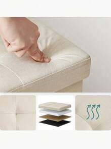 SONGMICS Storage Bins With Lids - 米色 - 查看 5