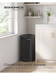 SONGMICS Waste Bins - màu đen - Xem 2