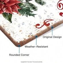 Putuo Decor Personalized Custom Merry Christmas Metal Sign, Custom Name, Happy New Year Sign, 12x8 Inches Metal Sign - Multicolor - View 4