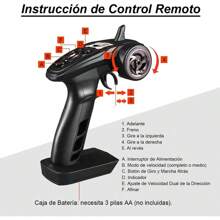 Coche De Carreras De Alta Velocidad Con Control Remoto A Esc, Batería de larga duración, fácil de operar, de buena calidad, resistente al agua, regalos perfectos de cumpleaños y Navidad. - Rojo - Ver 3