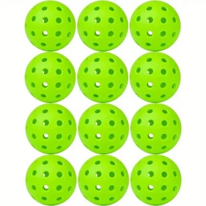 用于户外训练的匹克球，40 孔户外匹克球，具有出色的耐用性、弹跳力和可视性，父亲节、母亲节、圣诞节、感恩节、万圣节、情人节礼物