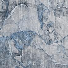 HomeRoots 2' X 3' Blue And Gray Abstract Washable Non Skid Indoor Outdoor Area Rug