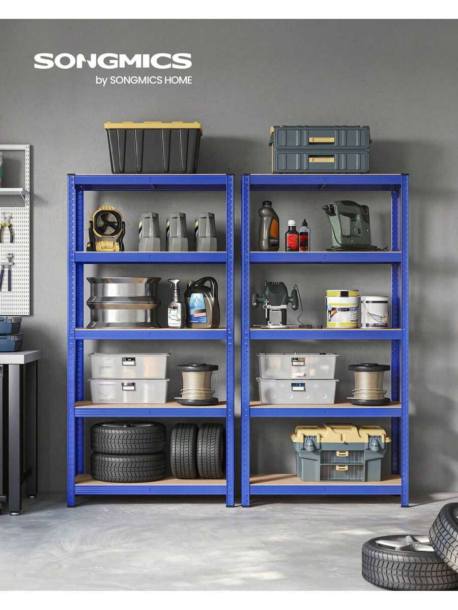 SONGMICS Utility Shelves - xanh đậm - Xem 1