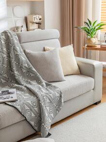 1 件提花纯色弹性不变形 3D 设计，柔软舒适，四季防宠物防刮可洗防滑沙发套，适合单人/2/3/4 人座沙发，适用于客厅卧室书房 - 淺灰色 - 查看 7