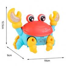 Yong Battery Operated Fun Musical Toy Crab Runaway With Lights - Amarillo - Ver 9