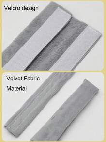 2PCS Double-Door Refrigerator Oven Handle Gloves, Oven Microwave Handle Gloves, Non-Slip Anti-Oil Warm Refrigerator Door Handle Gloves, Refrigerator Oven Handle Velvet Protective Cover, Hook And Loop Handle Gloves - Multicolor - View 3
