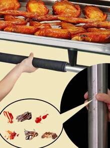 2PCS Double-Door Refrigerator Oven Handle Gloves, Oven Microwave Handle Gloves, Non-Slip Anti-Oil Warm Refrigerator Door Handle Gloves, Refrigerator Oven Handle Velvet Protective Cover, Hook And Loop Handle Gloves - Multicolor - View 8