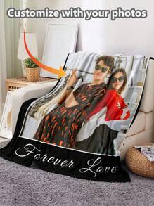 Couverture personnalisée avec photo. Personnalisez avec plusieurs photos et texte pour créer un cadeau sentimental unique pour vos proches. Parfait pour les anniversaires, les anniversaires de mariage et les étapes importantes. Apporte de la chaleur et du style à n'importe quel intérieur tout en célébrant les souvenirs et les moments précieux.