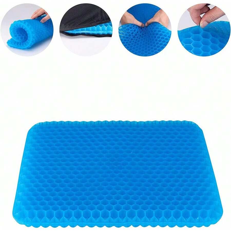 Gel Seat Cushion For Lower Back Pain Pressure Relief Wheelchair Car