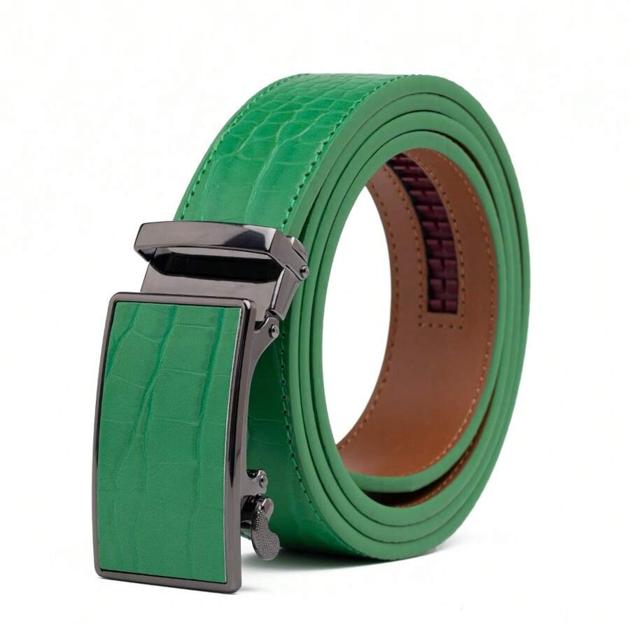 1PC MENS BELT FOUR SEASONS - Green - View 1
