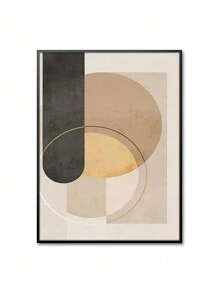3 Piezas Pintura decorativa de pared moderna de geometría dorada, arte abstracto en lienzo con líneas geométricas doradas y negras, para decoración de dormitorio, sala de estar u oficina, estética