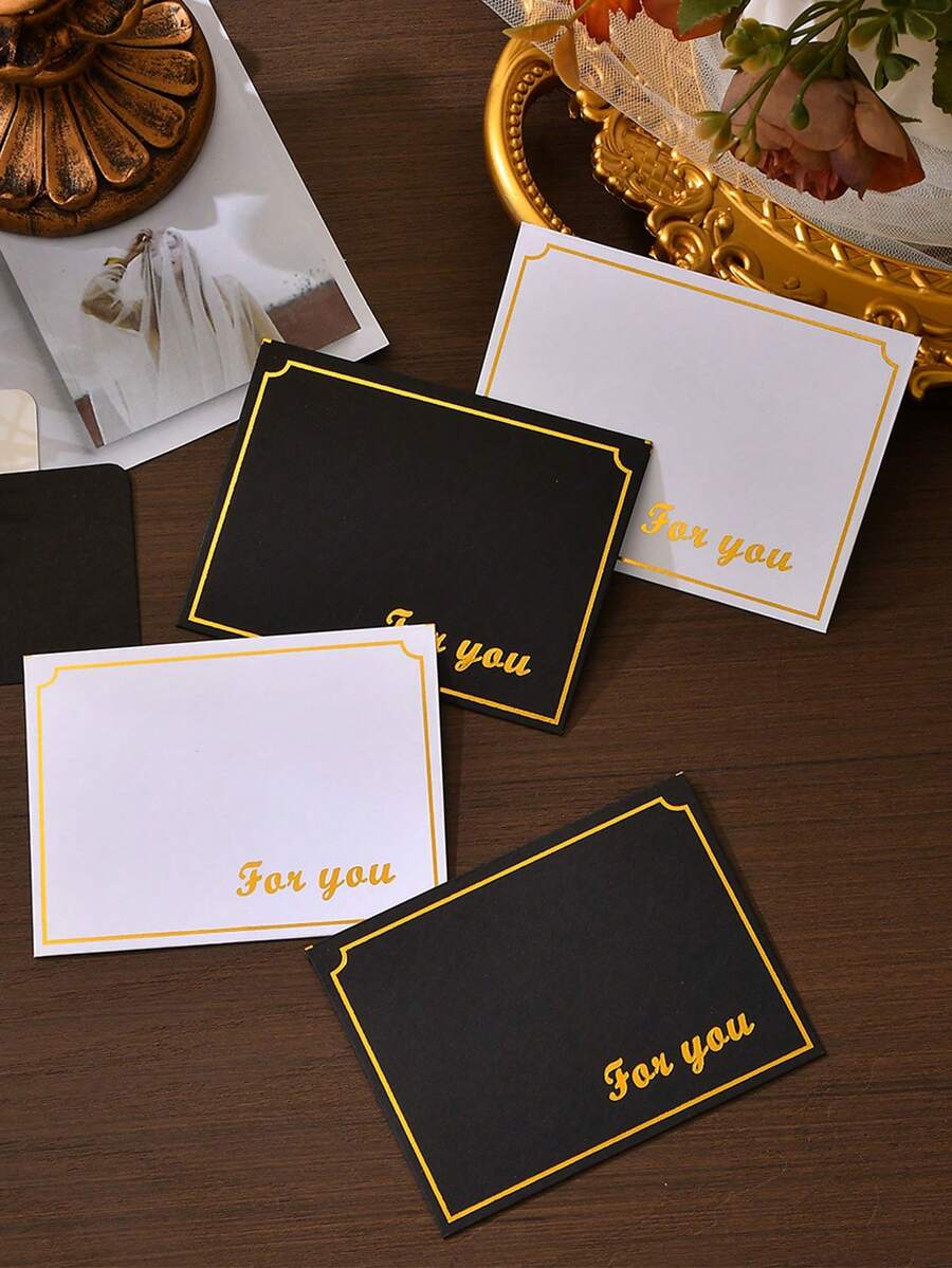 VIP信封套装、会员卡信封、贺卡信封、小尺寸银行卡信封、身份证夹铝箔信封、黑色会员卡、白色会员卡、热门万圣节和圣诞节贺卡信封、邀请卡、文具和信封、婚礼邀请卡和信封 - 彩色 - 查看 1