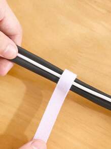 1pc Reusable Hook And Loop Straps, Length 1m, For Organizing Desk Cables, Socket Wires, Desktop Computer Wiring Harness Bundling, Etc.