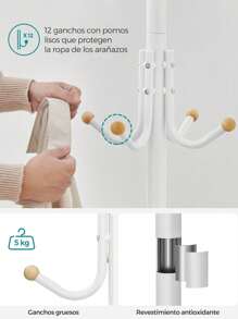 SONGMICS Coat Racks - 白色 - 查看 3