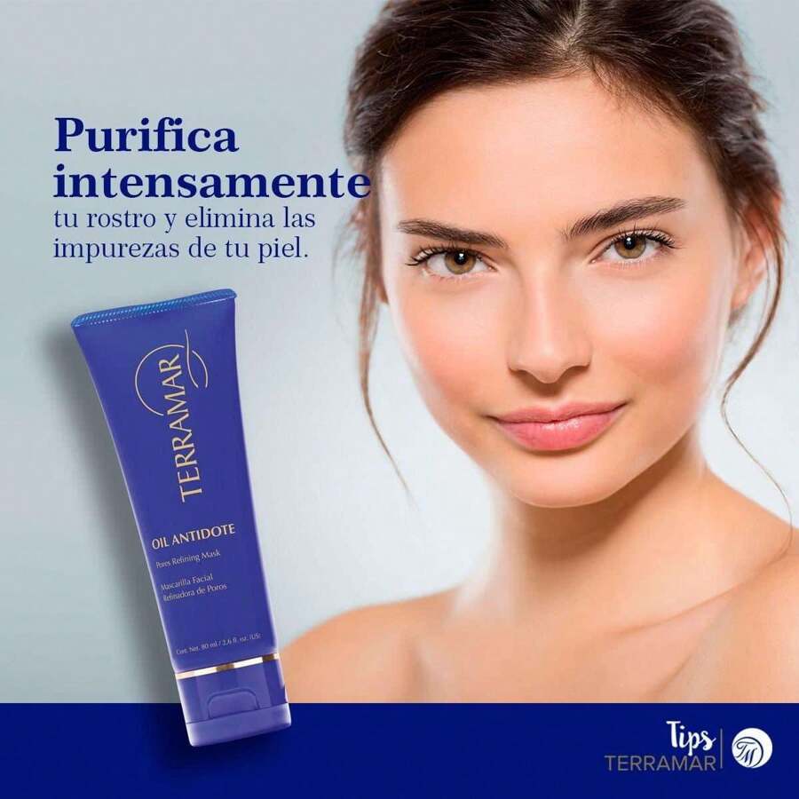 mascarilla facial para poros profundos e impurezas terramar - Azul - Ver 1