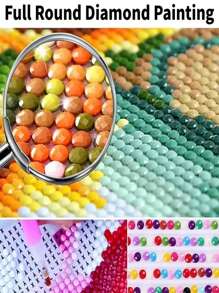 5D Diamond Painting Kit With Cartoon Design - Round Acrylic Diamonds, Full Diamond Embroidery Art, Suitable For Beginners And Adults - Home Wall Decor Crafts