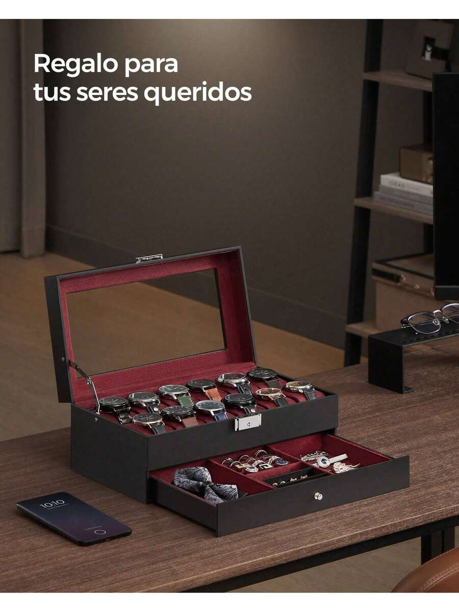 SONGMICS Watch Boxes & Organizers - 黑色 - 查看 1
