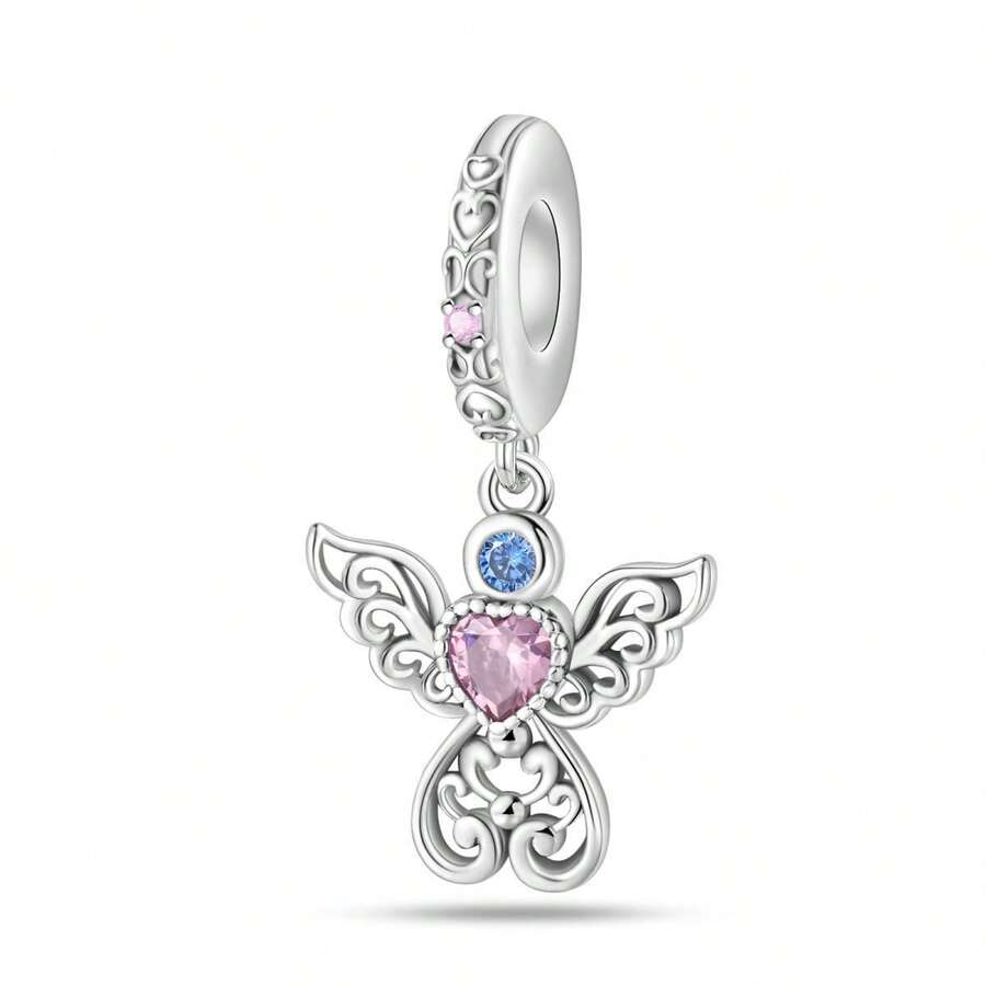 1 mặt dây chuyền ánh sao bằng đồng mạ bạc 925 thanh lịch - Hệ thống cổ điển lãng mạn, vòng tay vòng cổ tự làm, quà tặng ngày lễ tình nhân hoàn hảo, quà tặng sinh nhật - Bạc - Xem 1