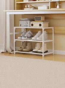 1pc Simple Dormitory Shoe Rack, Under Bed Space-Saving Multilayer Shoe Organizer For Front Door/Entryway - Multicolor - View 8