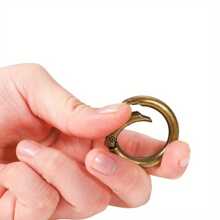 5 Pieces/Bag 25/28/35mm Round Spring Clasp Keychain Pendant Lock Bracelet Necklace Link Clasp Pendant Loop Clasp DIY Jewelry Making Accessories