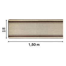 Tapete Passadeira Sisal Antiderrapante Cozinha Corredor Quarto 1,50m x 50cm - Moderno Marrom - View 6