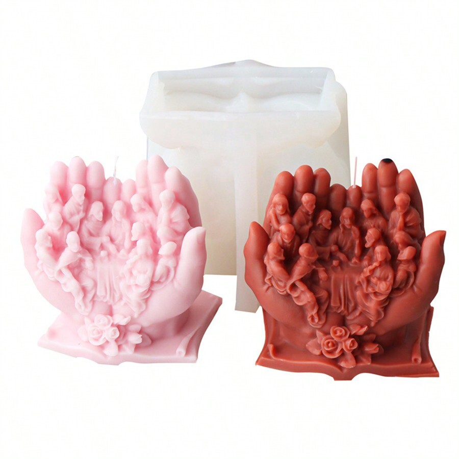 Large Size The Last Supper Silicone Mold For Aromatherapy, Plaster