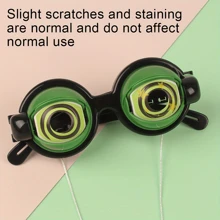 Crazy Eye Glasses Novelty Toy For Adult Party Supplies, Funny Gag Gift For Christmas Birthday, Plastic Eyeglasses Surprise Toy For Easter