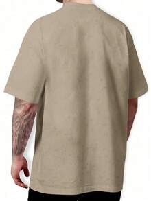 Basic T-Shirt With Majinboo Candy Print - Màu Khaki - Xem 2