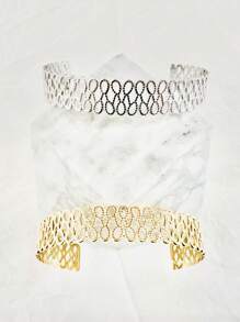 BRANSOLETA JONC INFINITY EN ACIER INOXYDABLE