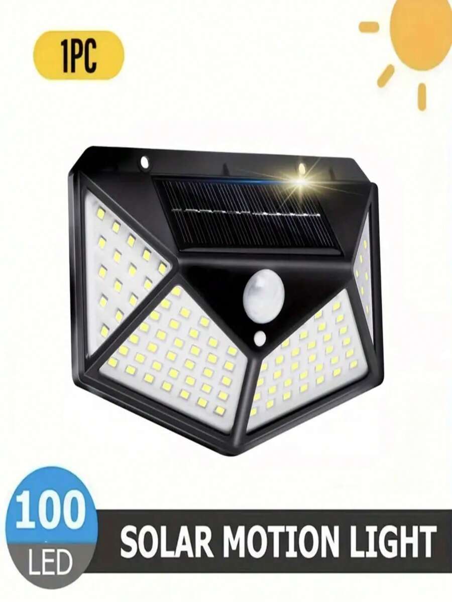 [HotSale] 100 LED SolarPowered Outdoor Wall Lights With Motion Sensor
