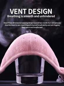 2w1 Zimowa ciepła maska na twarz Nauszniki Męskie Unisex Zimnoodporna Osłona twarzy Na zewnątrz Jazda na rowerze Piesze wycieczki Narciarstwo Ocieplacz uszu Maska