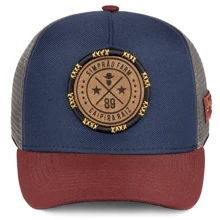 Men's Street Baseball Cap - Blue/Burgundy - View 2