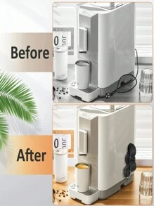 1/4pcs Kitchen Storage Cable Winder & Plug Holder For Household Appliances (2 Black + 2 White)